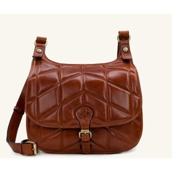 Patricia Nash Handbags - PATRICIA NASH London quilted leather vintage saddle crossbody bag -(USED)
